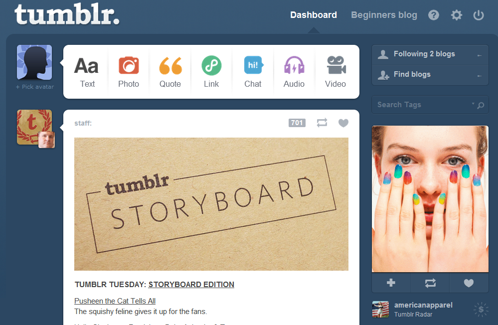 How to start using using Tumblr: beginner's guide